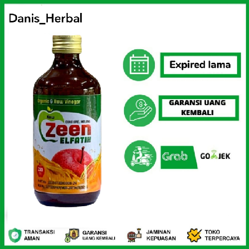 

cuka apel batu malang zeen elfatih Organic Apple Cider Vinegar 330 ml