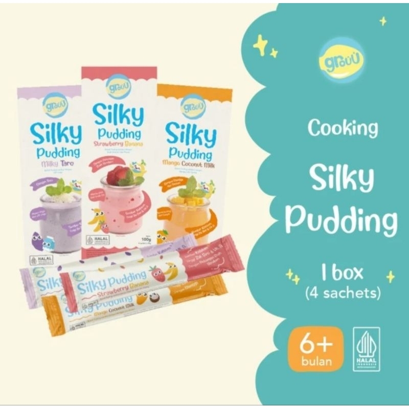 

Grouu - Silky Pudding Bubuk Puding Lembut MPASI Bayi & Anak 100gr