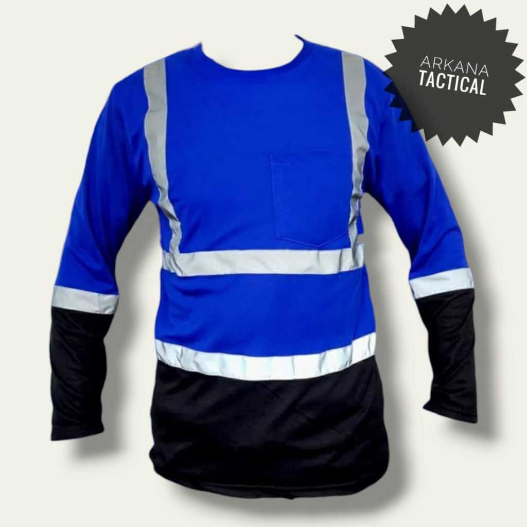 kaos safety proyek kombinasi scotlight cotton