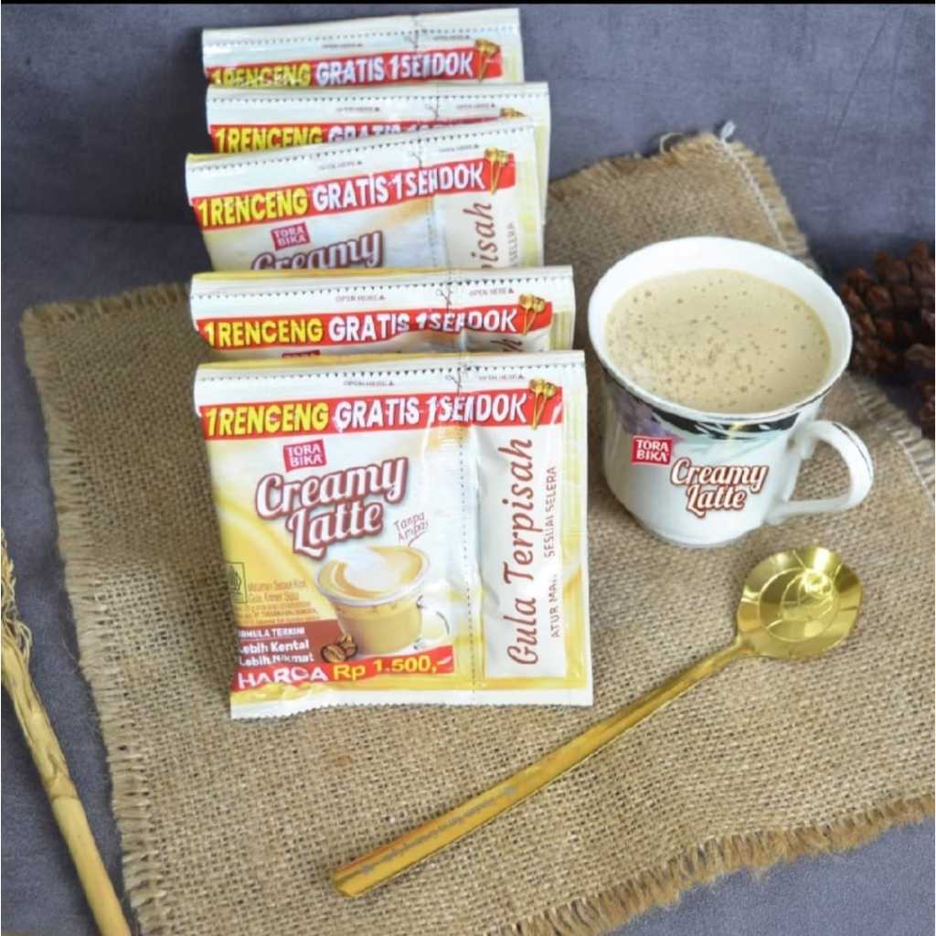 

Kopi Torabika Creamy Latte 22gr x 10 Sachet / 1 Renteng ISI 10 Pcs