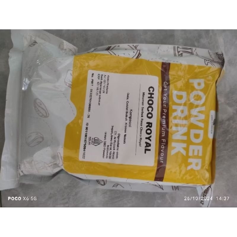 

bubuk minuman premium/bubuk powder premium/powder drink Halal choco royal,vanilla,matcha tea,green tea,strawberry 1kg