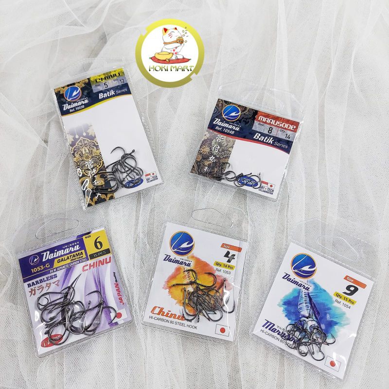 Mata kail daimaru chinu marusode / daimaru batik / chinu barbless / mata pancing daimaru 1053 1054