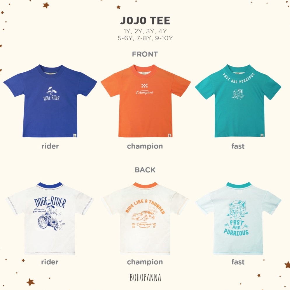 KODE E82R BOHOPANNA  JOJO TEE  Baju Atasan Anak LakiLaki