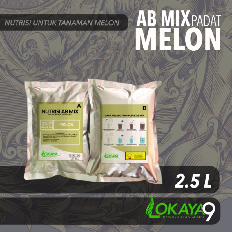 Pupuk AB mix Melon Kemasan 2.5 Liter Padat - AB Mix Melon Premium