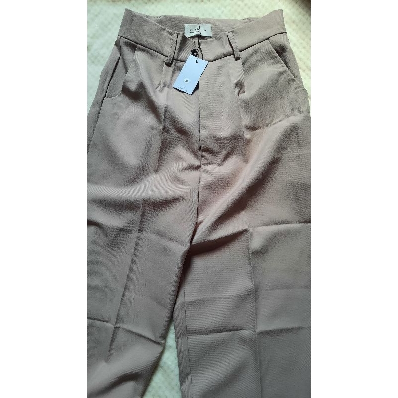 Carra Pants Taupe Size M Yeona Preloved
