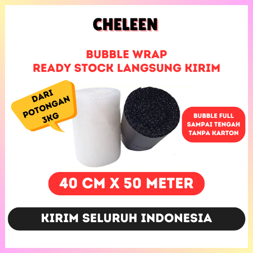 

BUBBLE WRAP 40CMx50METER TEBAL HITAM BENING INSTAN PENGIRIMAN CEPAT