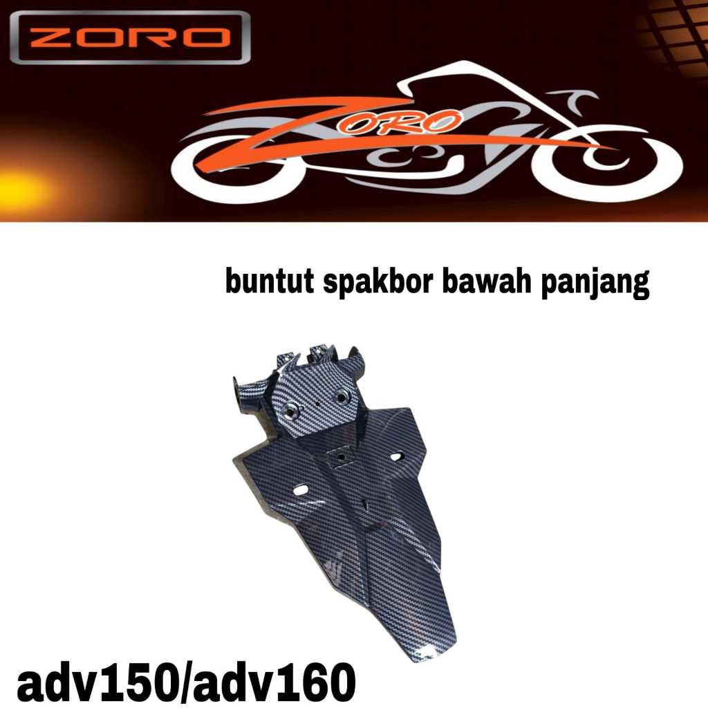 COVER SPAKBOR BELAKANG SLEBOR BELAKANG BODY FENDER ADV 150 ADV 160 CARBON ZORO
