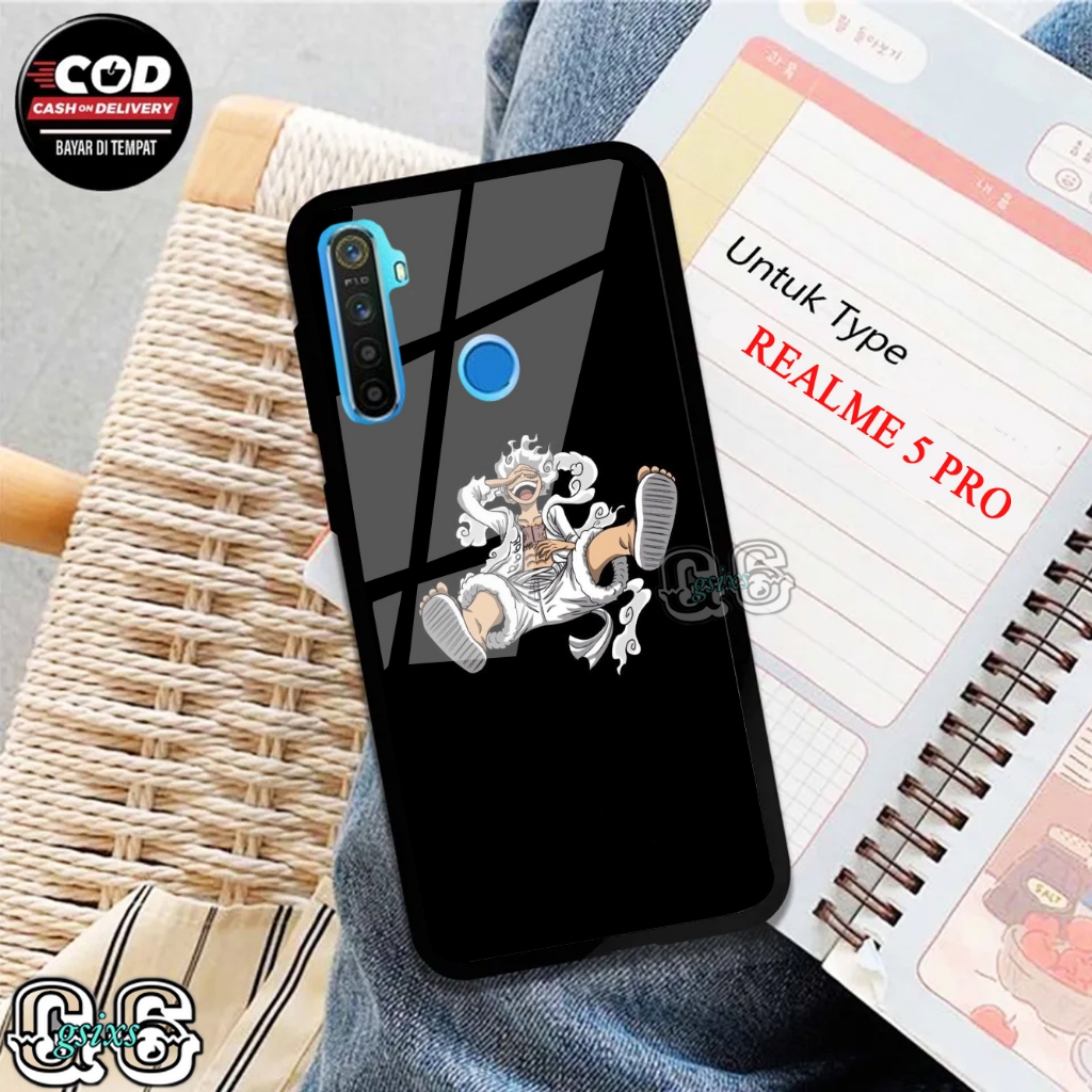 [gsixs_case]case realme 5 pro  - case Glossy-Pelindung )case(one piece)softcase hp-case hp-casing hp