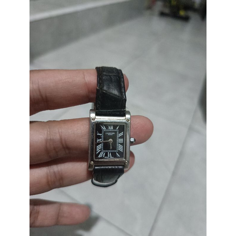 Jam Tangan Cartier Strap Kulit