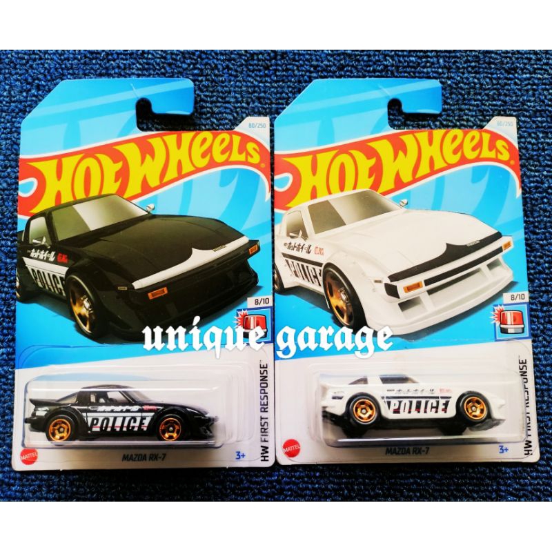 mazda rx 7 series police bundling paket hemat 2pcs white and black