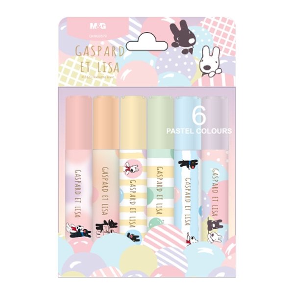 

TBMO M&G MINI HIGHLIGHTER 6 COLOURS GASPARD ET LISA 10022266/22579 -