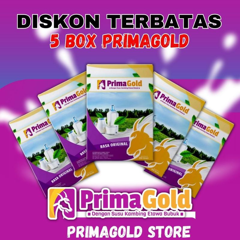 

Susu Kambing Etawa Prima Gold Paket 5 Box