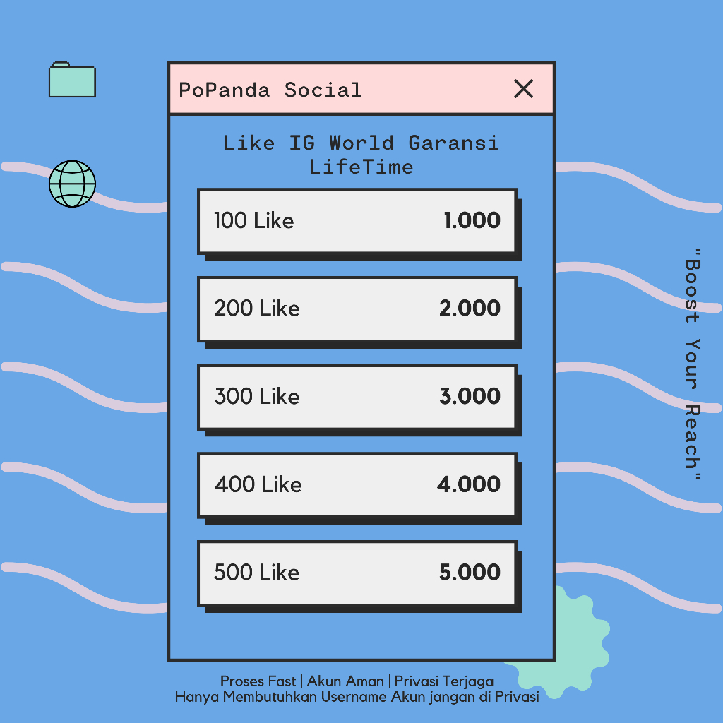 Like IG World Full Garansi | Like IG World No Drop | Like IG World LifeTime