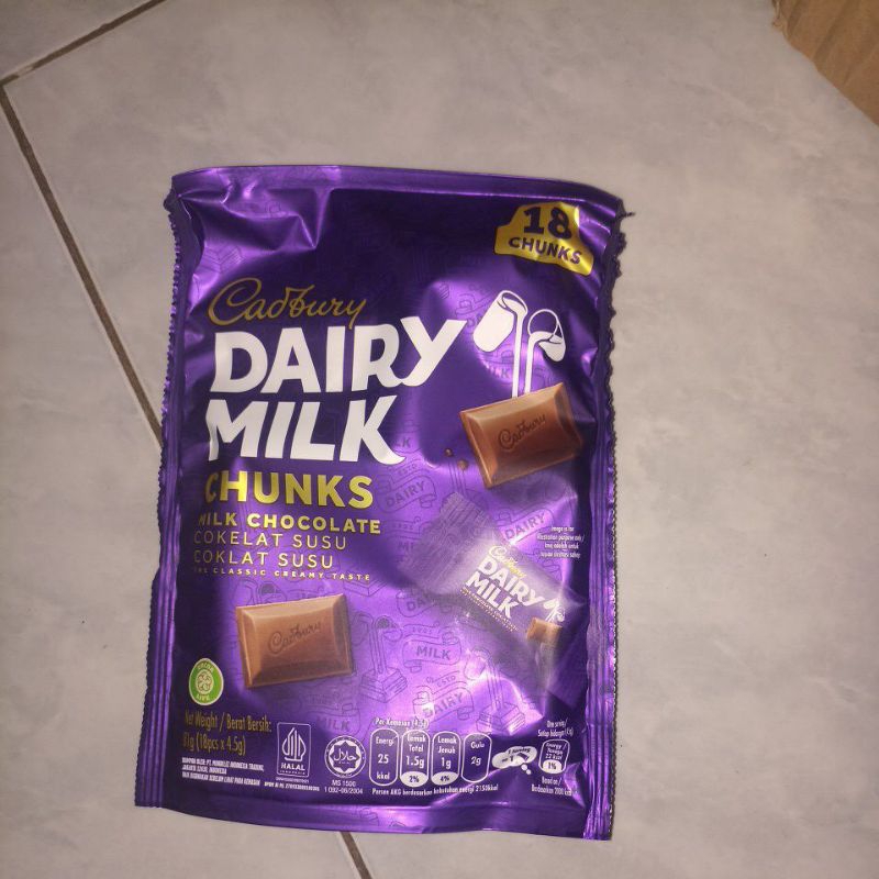 

dairy milk isi 18