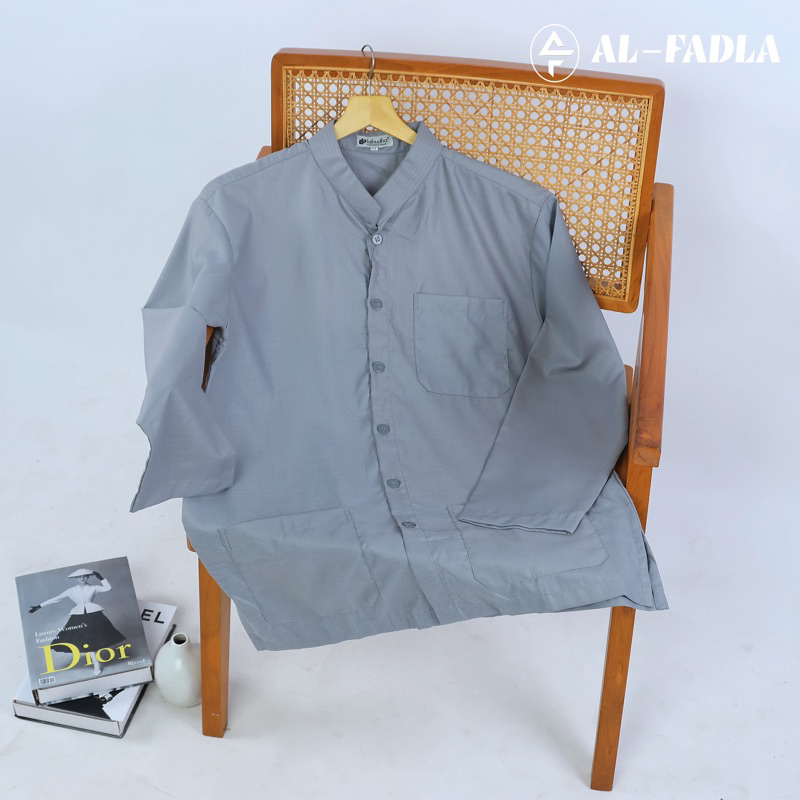 AL FADLA - Baju Koko Model Ammu Pria Lengan Panjang