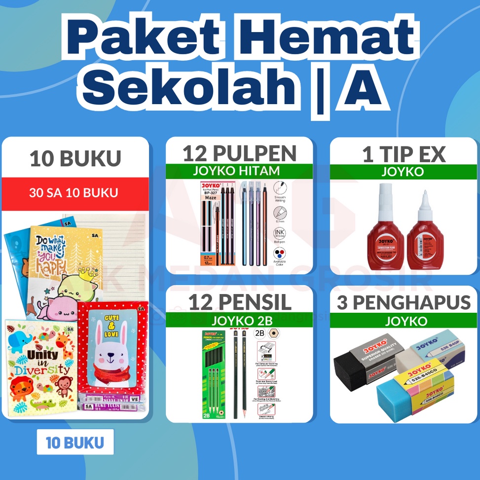 

Murah Terpopuler PAKET SEKOLAH LENGKAP VERSI JOYKO MURAH