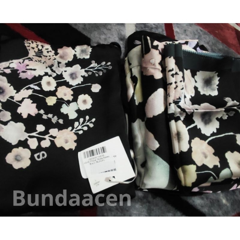 New As is Mukena Buttonscarves Asoka Black