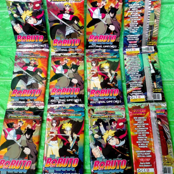 PROMO TERPOPULER 1 Lusin Mainan Kartu Gbk Boruto Dan Naruto  Kartu Trading Card Game Naruto Vs Borut