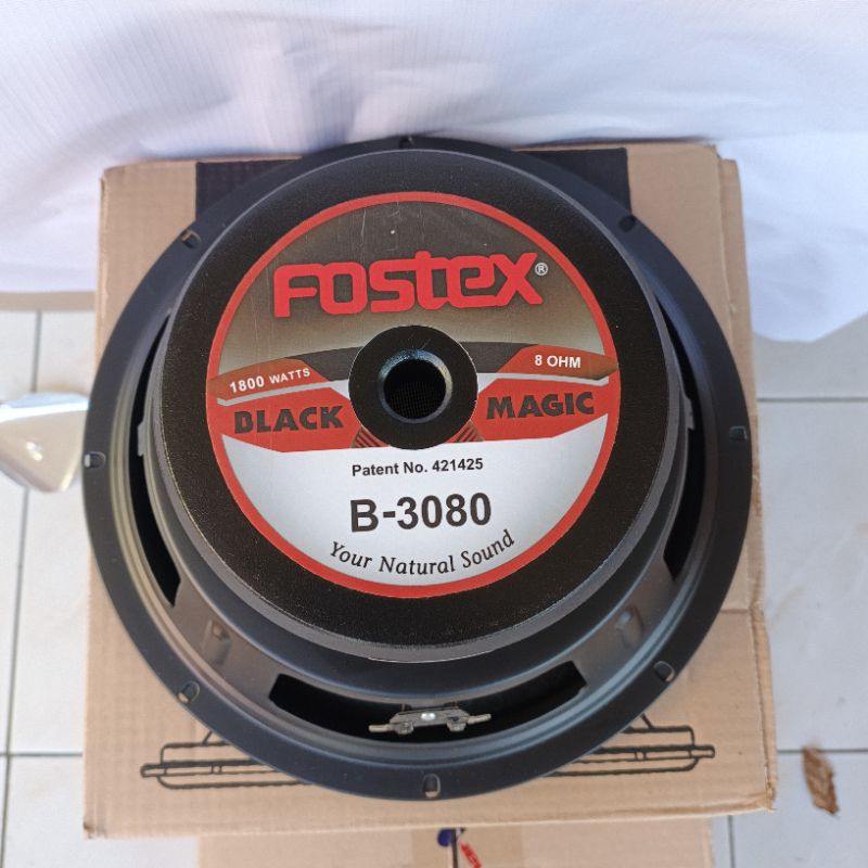 Speaker Fostex 12 inch B-3080 Black Magic,voice coil 2,5 inch 1800 watt, Speaker 12 inch fostex 3080