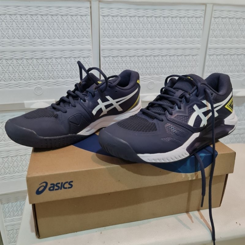 ASICS GEL CHALLENGER 13 sz.42,5 NAVY YELLOW tennis shoes sepatu tenis bekas preloved second