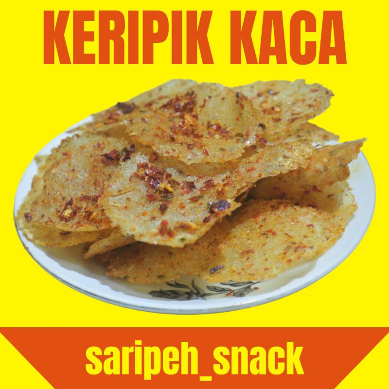 

KERIPIK KACA 1KG 500 GR 250 GR KERIPIK BELING SINGKONG Keripik kaca 1 kg || saripeh snack || pedas original || gurih pedas || kemasan gr