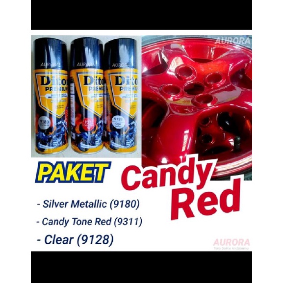 Best Order PAKET LENGKAP DITON PREMIUM 9311 CANDY TONE MERAH CAT SEMPTOR DITON 4CC