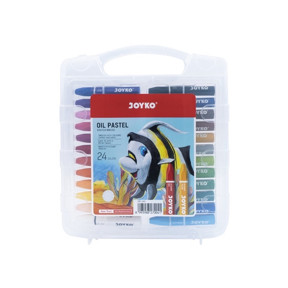 

KODE Q94R Crayon Krayon Oil Pastel Joyko 24 Warna MURAH