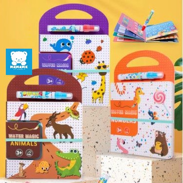 

KODE Q66Z MAMAME Magic Water Painting Book Water Magic Book Buku Aktivitas Mengambar Anak Dengan Air Dan Bisa Di Reusable