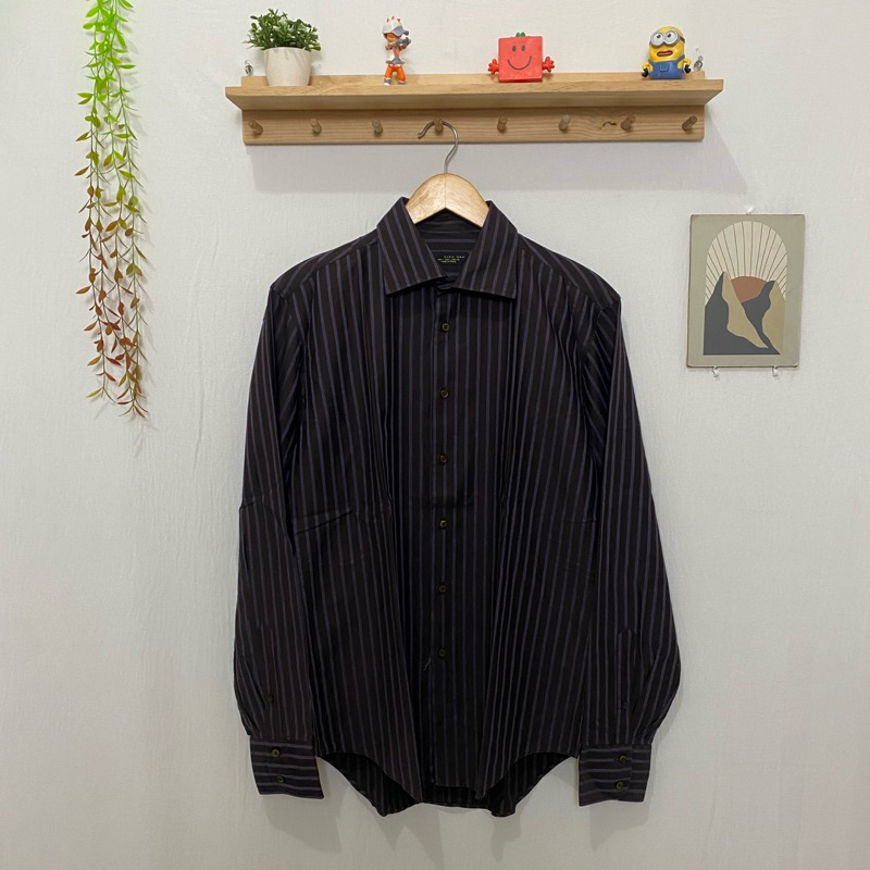 kemeja panjang pria zara man original kondisi bagus size L