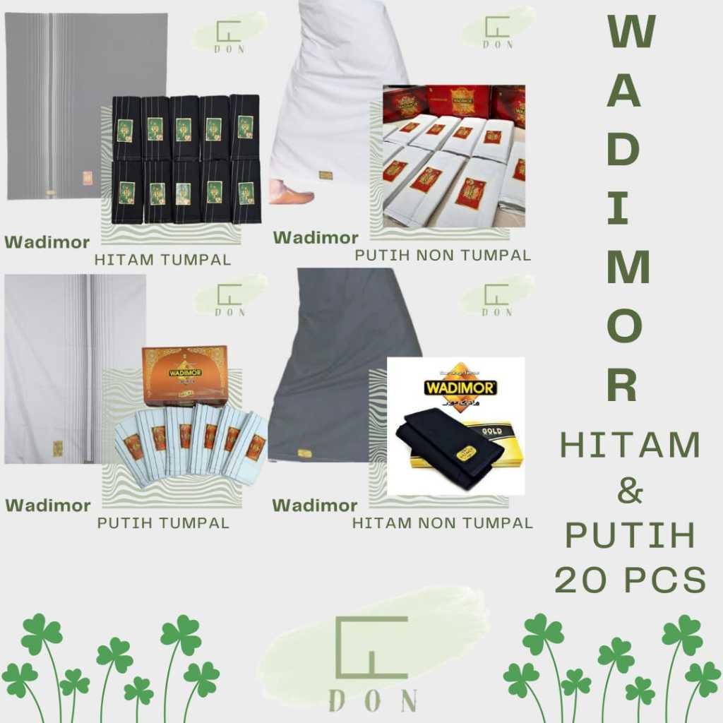 Sarung Wadimor Hitam Tumpal & Non Tumpal / Sarung Wadimor Putih Tumpal & Non Tumpal / Sarung Grosir 