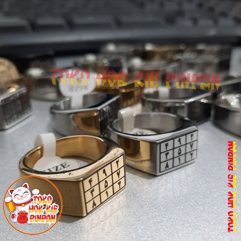 cincin custom sigil pentacles logo kaligrafi symbol perguruan hikmah aura