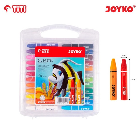

KODE P87E Krayon Minyak Joyko 24 Warna OP24S Oil Pastel Crayon 24 Warna