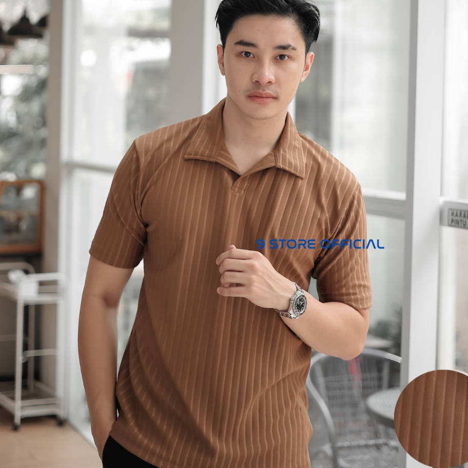 Polo Shirt Pria Kaos Polo Knit Kerah Baju Polo Berkerah Motif Pria
