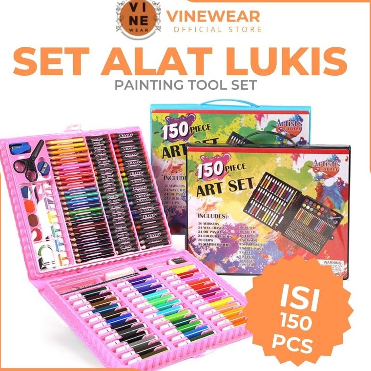 

Diskon Murah Alat Lukis Art set Isi 15 Pcs Pensil Warna Set Anak Crayon