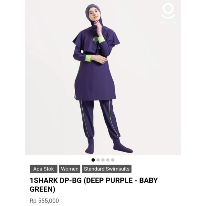 Baju Renang Muslimah POLITE SWIM - PRELOVED