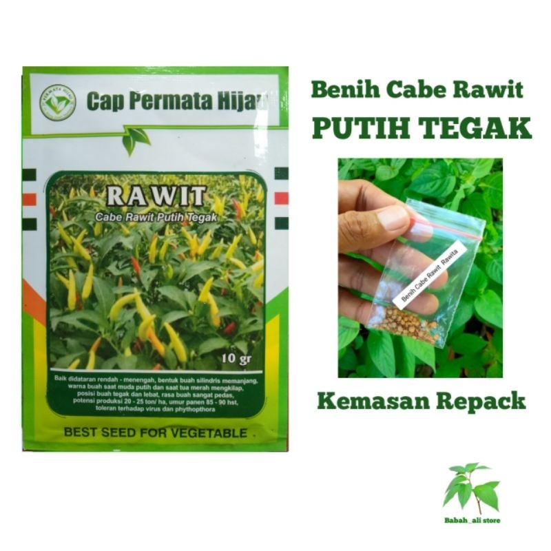 BENIH CABE RAWIT UNGGUL PUTIH TEGAK ORIGINAL KEMASAN REPACK