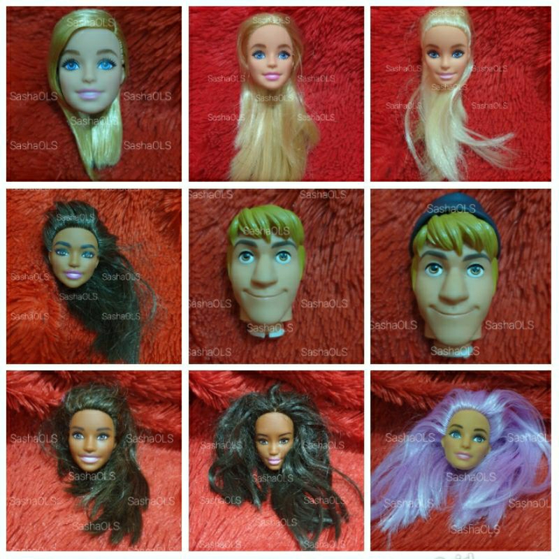 Kepala Barbie Ken Disney Princess Monster High EAH Princess Disney - Ori Mattel