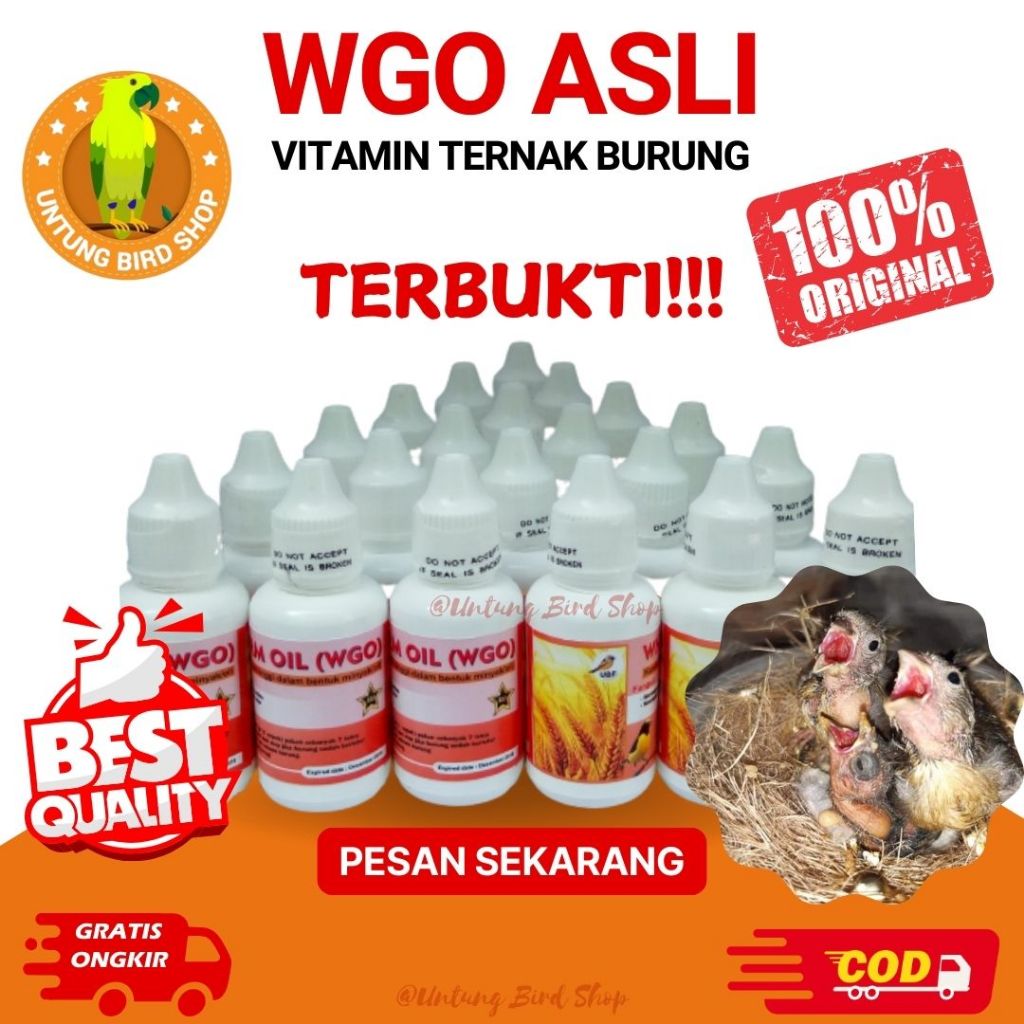 TERMURAH WGO ASLI Vitamin Ternak Breeding Lovebird Kenari Murai Batu Blackthroat Mozambik Finch