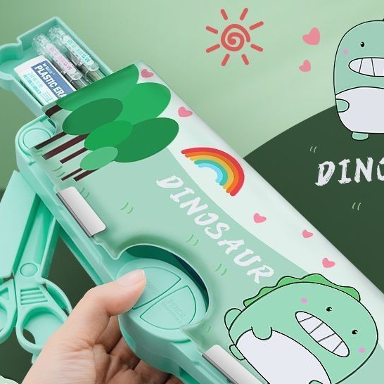 

Sekolah Dasar Anak Laki-laki, Kotak Pensil Multifungsi untuk Anak Perempuan Terlihat Bagus