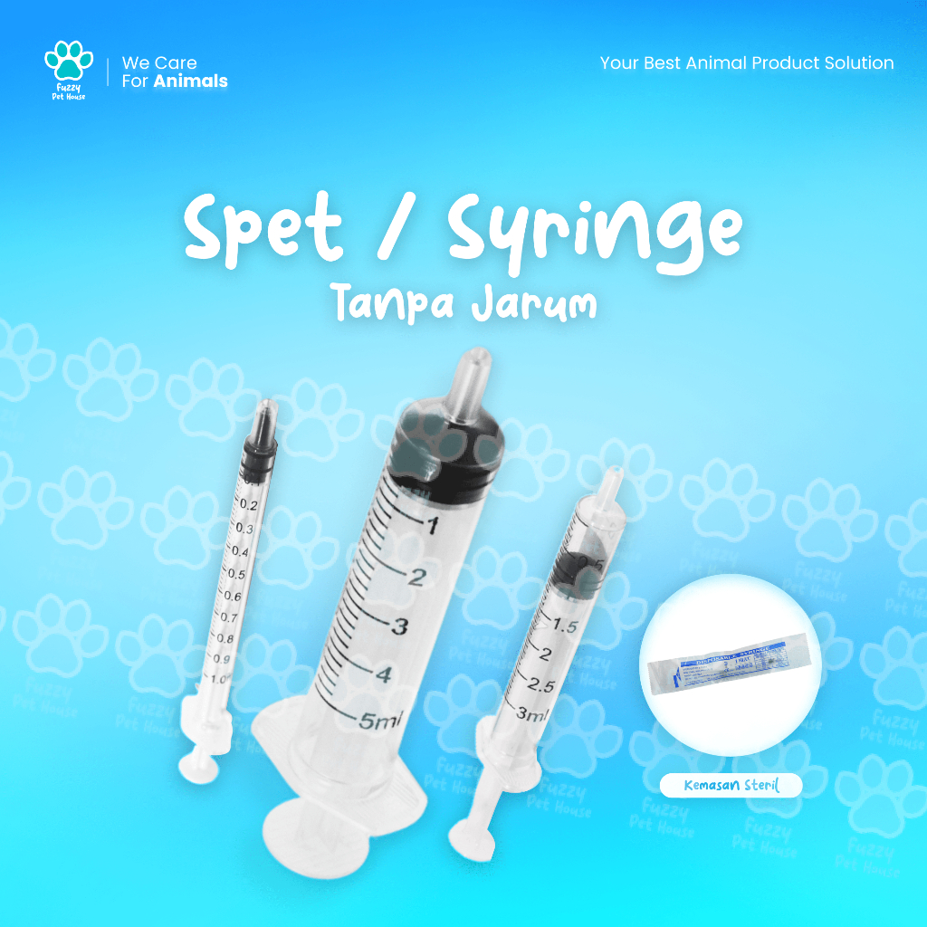 Spet 3 ml Spuit 3ml Disposable Syringe untuk Vitamin Spuit 3 ml TANPA JARUM