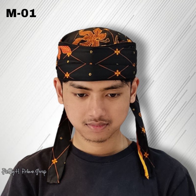 ikat kepala sunda blangkon udeng jawa bali blangkon sunan kalijaga motif hitam terbaru