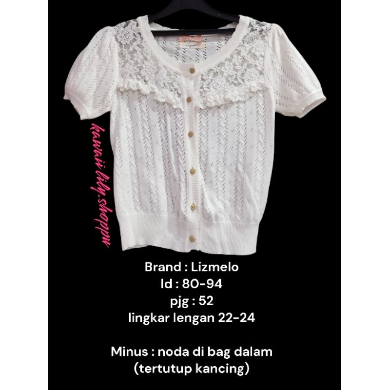 Cardigan Liz Lisa Putih (Link CO)