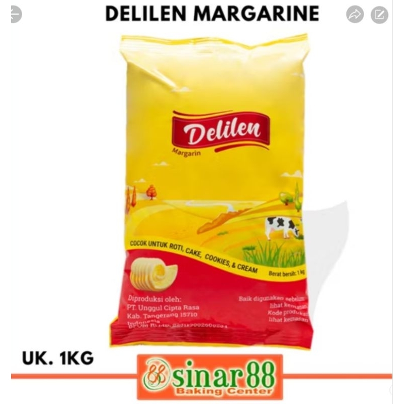 

Delilen Margarine 1kg 1dos isi14kg