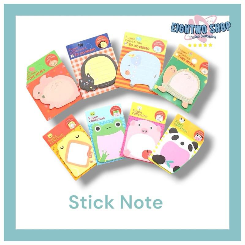 

Sticky Notes Motif Hewan Tempel Kertas Kecil Catatan Kecil