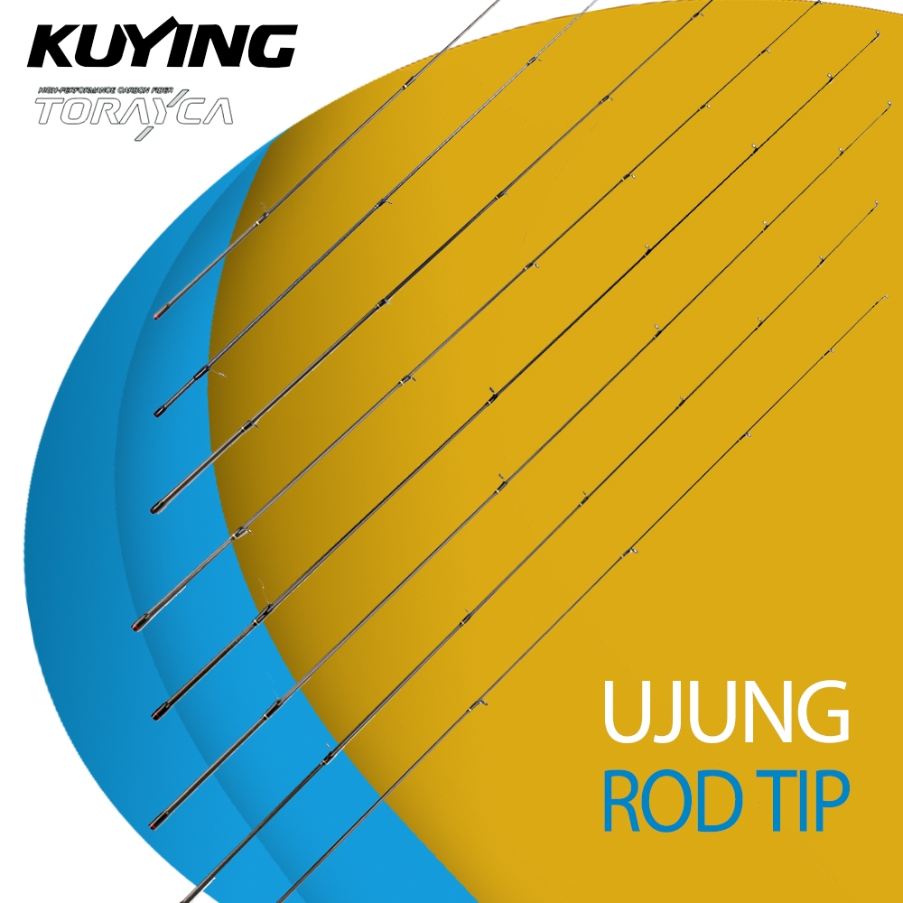KUYING Joran Ujung Fishing Rod Tip Pancing Tiptop Suku Cadang Karbon Pengiriman dari Indonesia