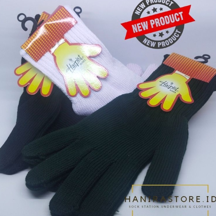 Harpist Gloves Sarung Tangan Rajut Harpist  Panjang Tebal Dan Nyaman