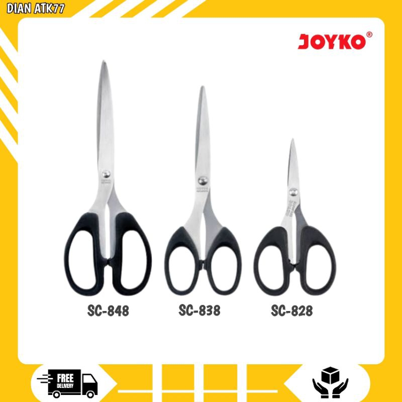 

Gunting Joyko Scissor 848/838/828 Harga 1 PCS