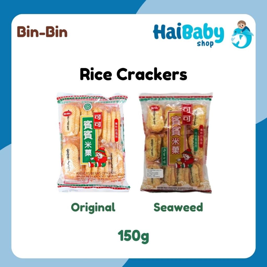 

BIN BIN Rice Crackers Original & Seaweed 75gr