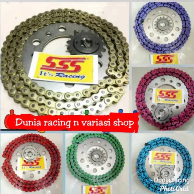 VIRAL Gear set sss Gir set sss 415 MX king Vixion R15 Rx king Ninja R Ninja RR Xabre Mx 135 Jupiter 