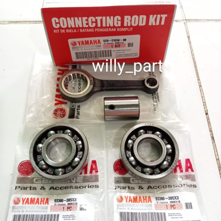 TERBARU Paket Stang Seher Vega ZR Jupiter Z Robot 5D9 Connecting Rod Kit Bearing 2 635 5D9 Yamaha